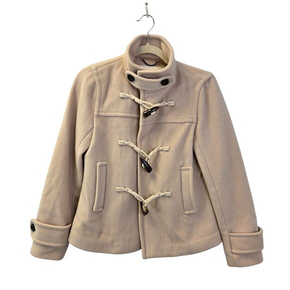 Banana Republic Wool Blend Toggle Closure High Neck Jacket Size XS Petite - Picture 1 of 6